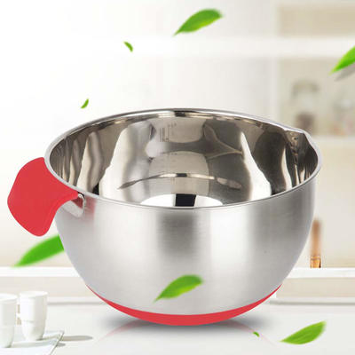 Best Selling Silicone Stainless Steel Egg Salad Bowl RGS-WS0130