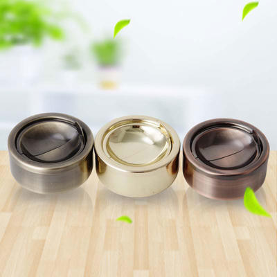 Decorative Metal Coating Ashtray Stainless Steel Ashtray Gold-plated RGS-A2341-D