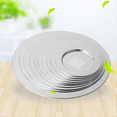 Hight Quality Stainless Steel Round Serving Tray /dinner plates RGS-PJ102