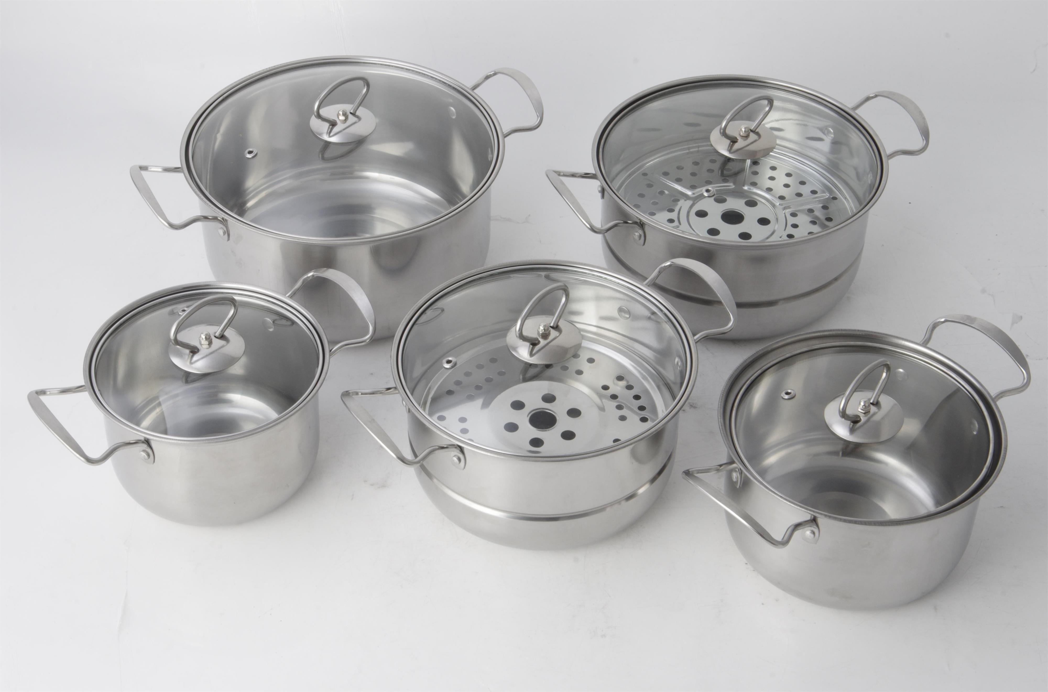 Latest best stainless steel pots and pans set company for kitchen