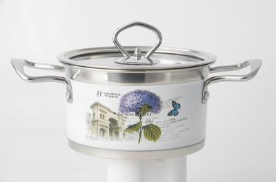Stainless Steel Multi-bottom 10-Piece Set Of Soup Pot (decals) 201# RGS-R5211