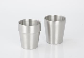 Stainless Steel Korean Style Aucipious Cup With Double Layer 201# RGS-CK115