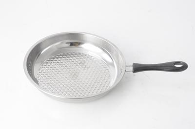 Stainless Steel Thick Fried Pan With Pressure Point 410# VP046-Y