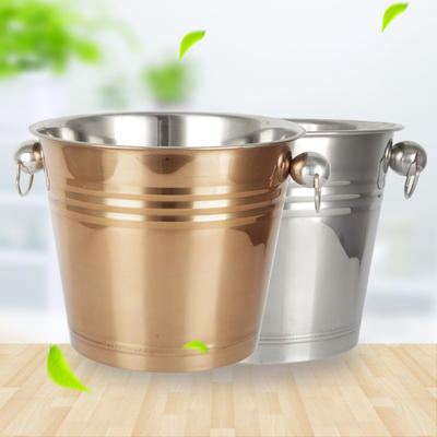 Stainless Steel Ice Bucket wine bucket  With Two Color RGS-I19001