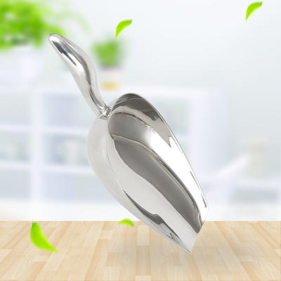 Stainless Steel Ice Scoop kitchen scoops  With Curved Handle RGS-I2192