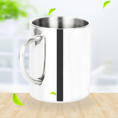 Stainless Steel Cup With Steel Handle(bright outside and sand inside)201# RGS-CK3971