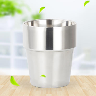 Stainless Steel Korean-style Cup With Double-layer (Large Cup) 304# RGS-CK25003