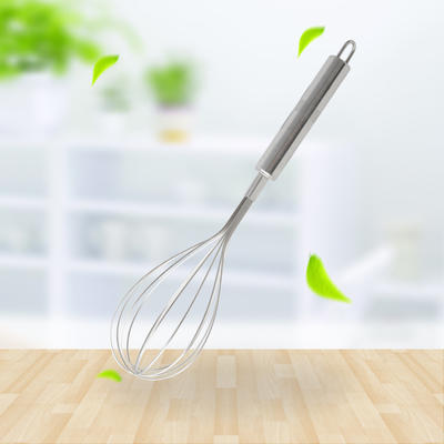 Stainless Steel Egg Beater With Round Steel Handle Line201# And Handle 410#RGS-FE4941