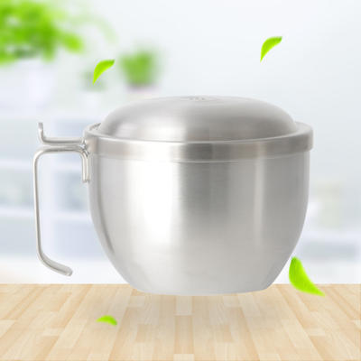 Stainless Steel Round Instant Noddles Cup With Double Layer 304# RGS-GC031