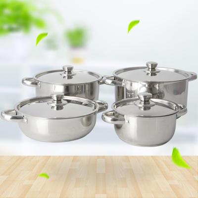Stainless Steel Stock Pot Eight-piece Set 201# RGS-R4845-T