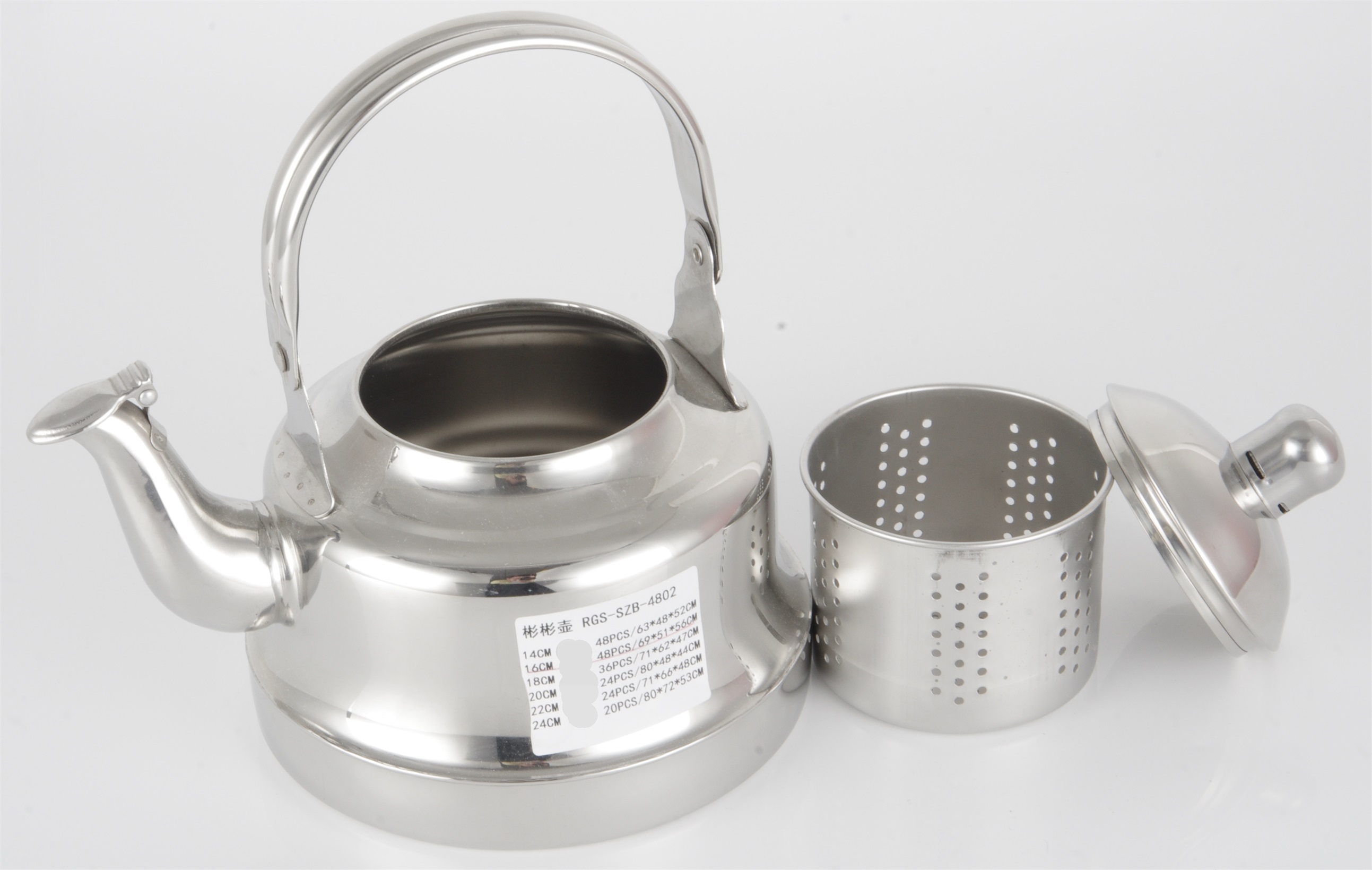 Evergreen modern tea kettle stainless steel factory for storage